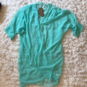 NWT Sheer open cover up